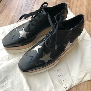 Stella McCartney Elyse Star platform shoes black 8